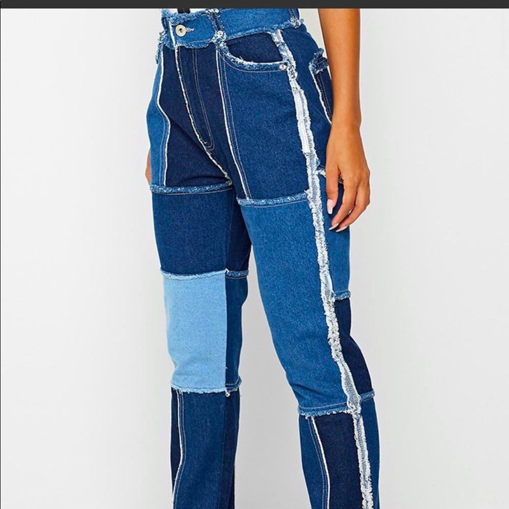 Patchwork Denim Jeans Women’s Size US 8
